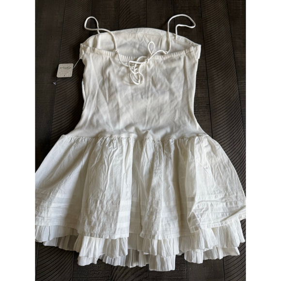 Free People White Lace Layered Slip Dress XS NWT - Picture 2 of 6